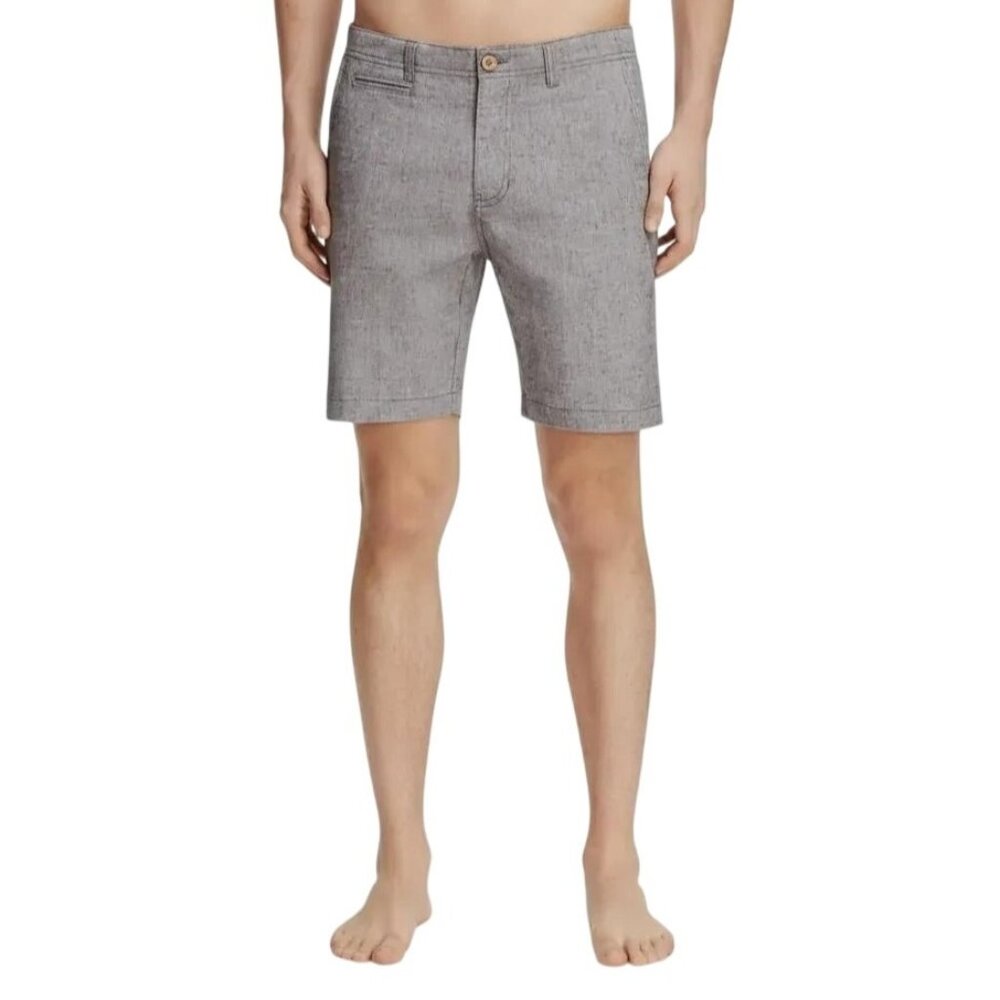 Oxford Lads Men’s Light Gray‎ Chambray Cotton Linen Casual Basic Shorts Size 38